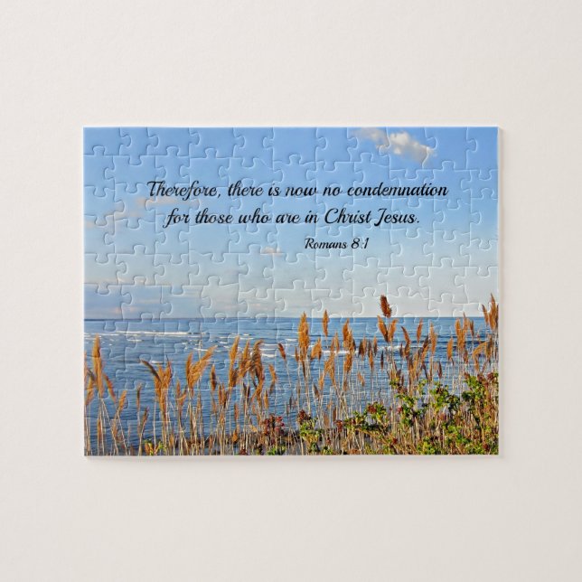 Romans 8:1 Therefore, there is now no condemnation Jigsaw Puzzle (Horizontal)