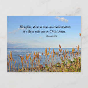 Romans 8:1 Therefore, there is now no condemnation Postcard