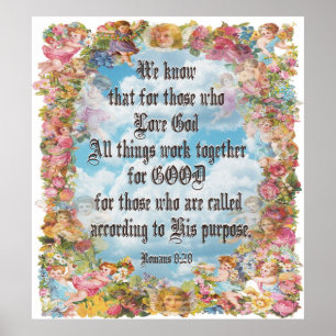 Romans 8:28 - All things good... Poster
