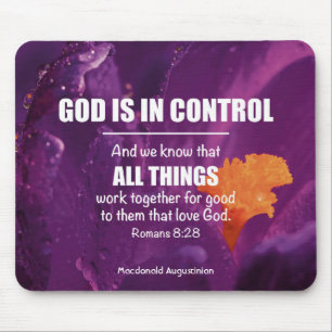 Romans 8:28 ALL THINGS WORK TOGETHER Personalized Mouse Pad