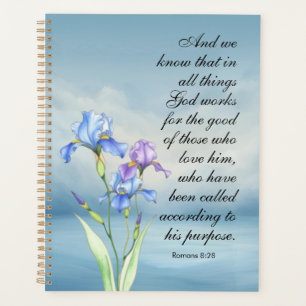 Romans 8:28 Aquarelle Iris