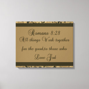 Romans 8:28 canvas print