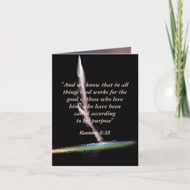Romans 8:28 card (Front)