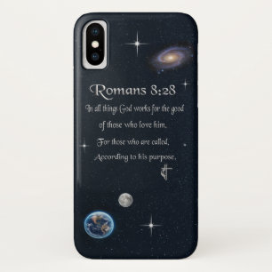 Romans 8:28 Christian Bible verse Case-Mate iPhone Case