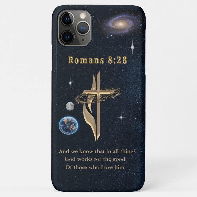 Romans 8:28 Christian  Case-Mate iPhone Case (Back)