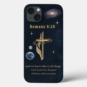 Romans 8:28 Christian iPhone 13 Case