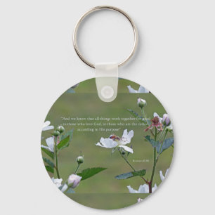 Romans 8:28 keychain