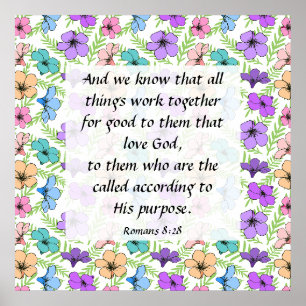 Romans 8:28 Poster