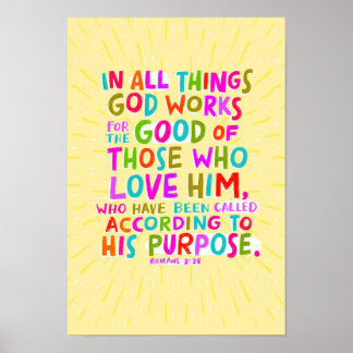 Romans 8:28 Poster