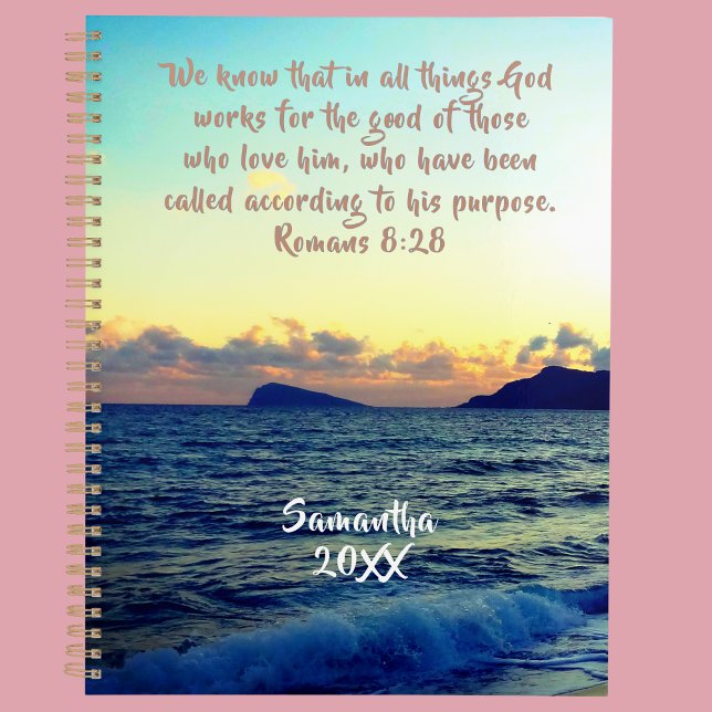 Romans 8:28 Soothing Sunset Christian Faith (Créateur téléchargé)