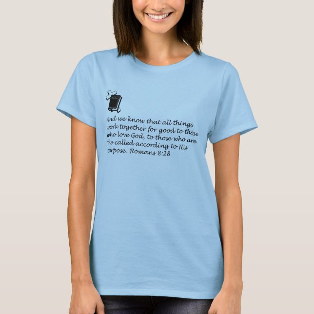 Romans 8:28 Women's Top (Front)