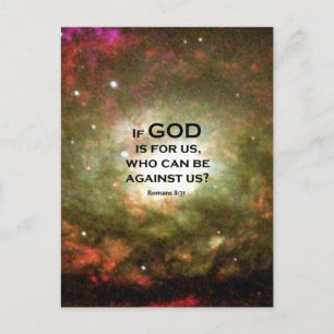 Romans 8:31 postcard