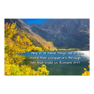 Romans 8:37 photo print