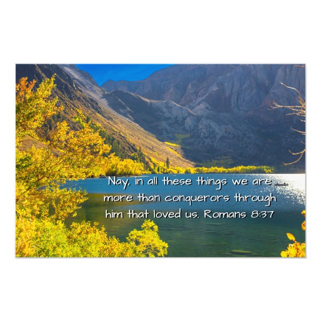 Romans 8:37 photo print (Front)
