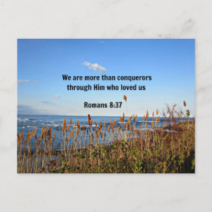 Romans 8:37 postcard