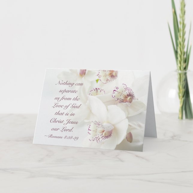Romans 8:38-39 Love of God Valentine's Day Holiday Card (Front)