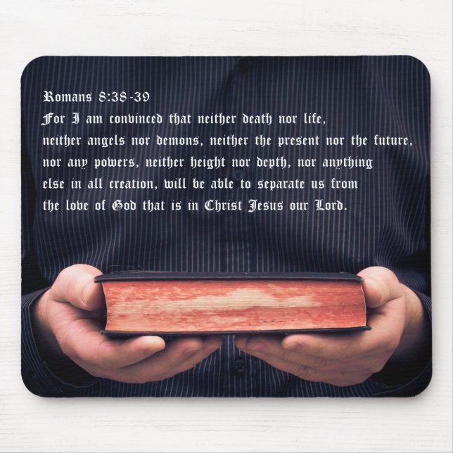 Romans 8:38-39 mouse pad (Front)