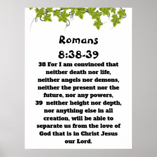 Romans 8:38-39 poster