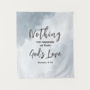 Romans 8:39 God's Love Bible Verse Christian  Tapestry