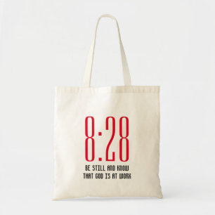 Romans 8v28 BE STILL Christian Tote Bag