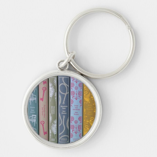Romans de Jane Austen sur un porte-clés (Devant)