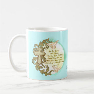 Romans Eight 28 Christian Coffee Mug