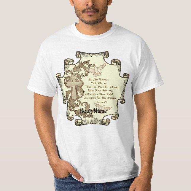 Romans Eight 28 T-Shirt (Front)