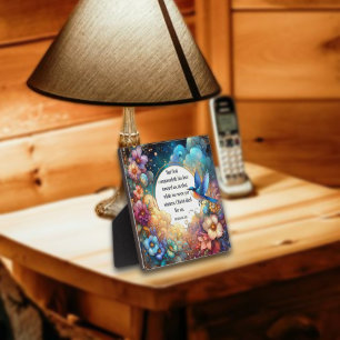 Romans Verse Inspirational Art Nouveau Easter Plaque