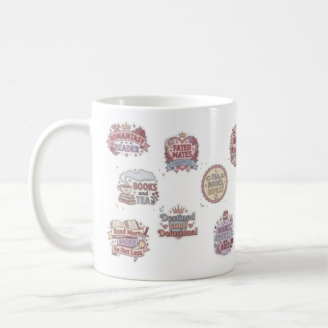 Romantasy Book Readers Coffee Mug (Left)