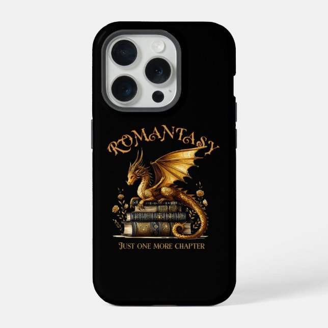 Romantasy Dragon Books Just one more chapter iPhone Case (Back)