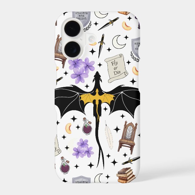 Romantasy Readers Fourth Wing iPhone Case (Back)