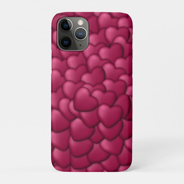 Romantic 3D Red Hearts Pattern-32322 Case-Mate iPhone Case (Back)