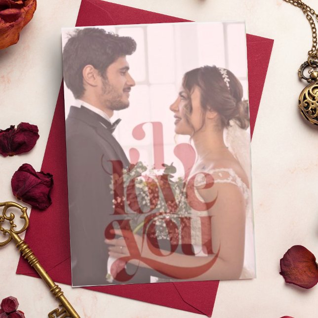 Romantic Add Your Own Photo Valentine Day Card (Creator Uploaded)