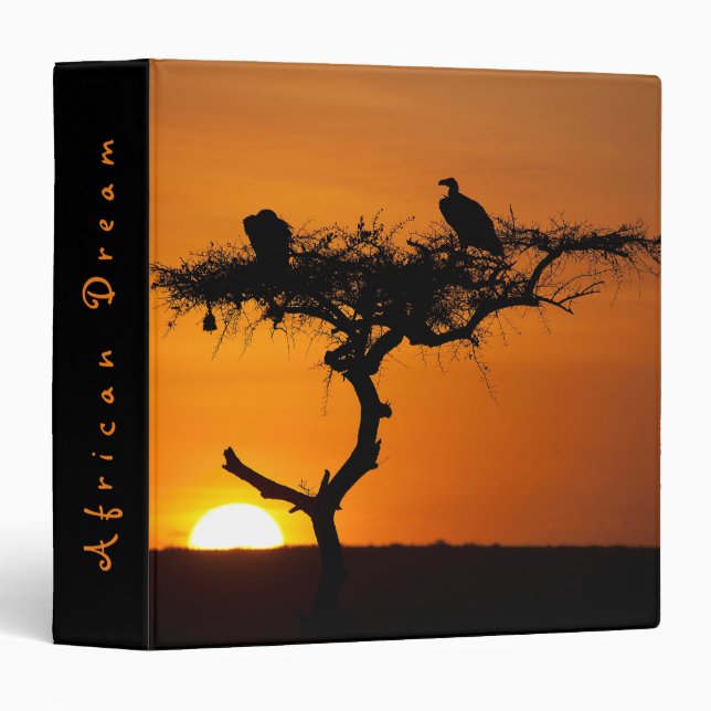 Romantic African Dream sunset photo with text Binder (Front/Spine)