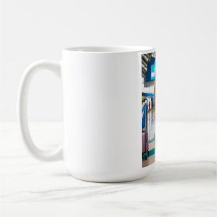 "Romantic Airport Farewell: Turbaned Prince and Be Coffee Mug