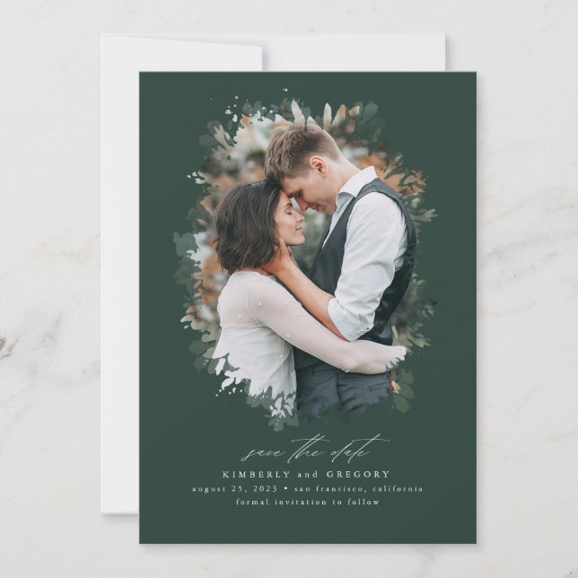 Romantic and Dreamy Save the Date Photo (Front)