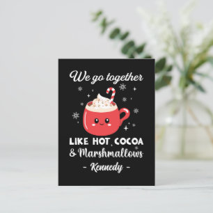 Romantic and Funny Christmas Postcard