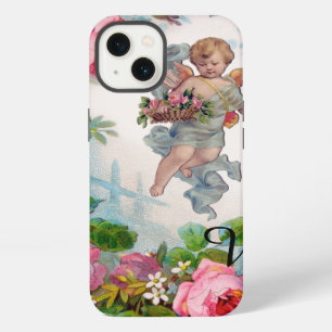 ROMANTIC ANGEL GATHERING PINK ROSES AND FLOWERS iPhone 13 CASE