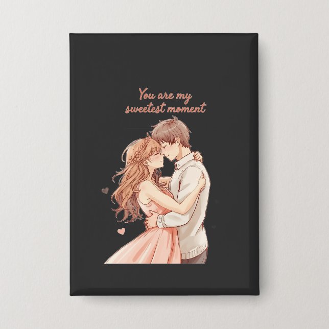Romantic Anime Couple - Sweet Valentine Moment (Front)