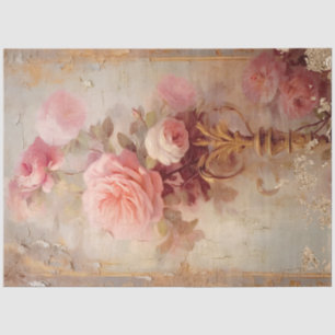 Romantic Antique Pink and Gold Design Series 19 Tissue Paper