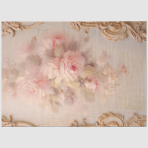 Romantic Antique Pink and Gold Design Series 3 Tissue Paper