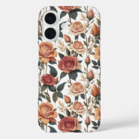 Romantic Antique Red Roses Cottagecore Floral