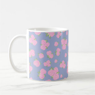 Romantic Antique Rose Design Coffee Mug