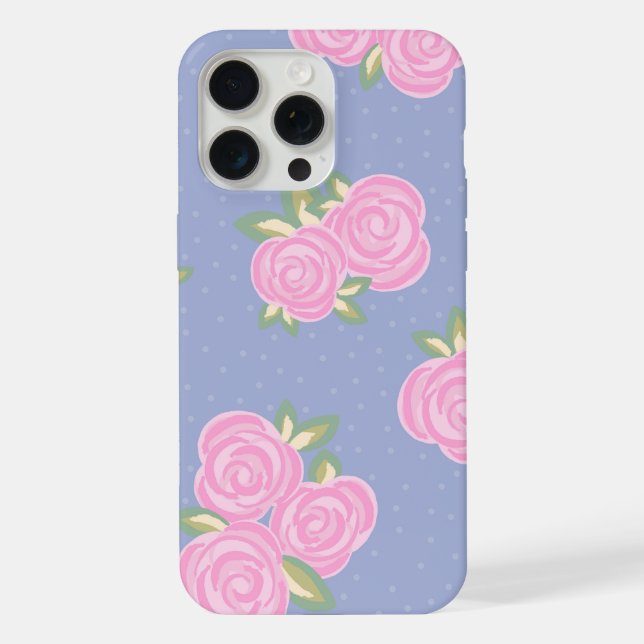 Romantic Antique Rose Design iPhone Case (Back)