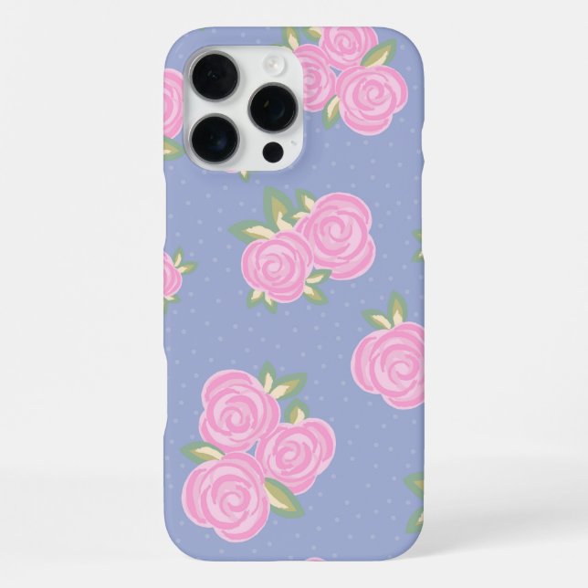 Romantic Antique Rose Design iPhone Case (Back)
