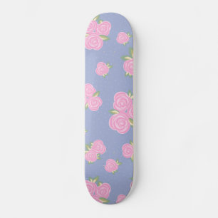 Romantic Antique Rose Design Skateboard