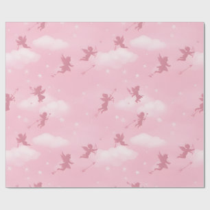 Romantic Arrow & Clouds Pattern Wrapping Paper