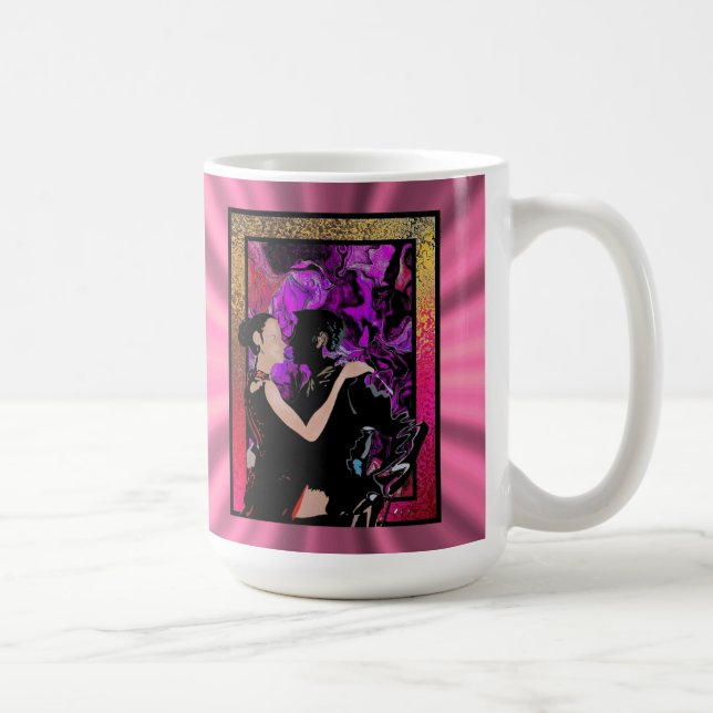 Romantic Art Deco style dancers Coffee Mug (Right)