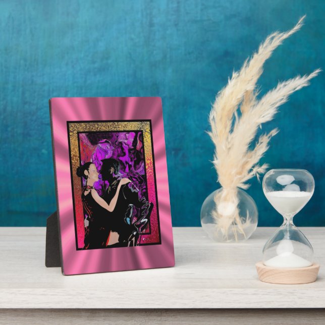 Romantic Art Deco style dancers Plaque (Side)