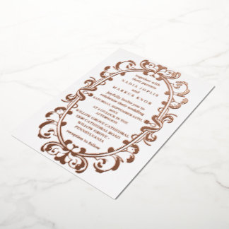 romantic art nouveau wedding rose